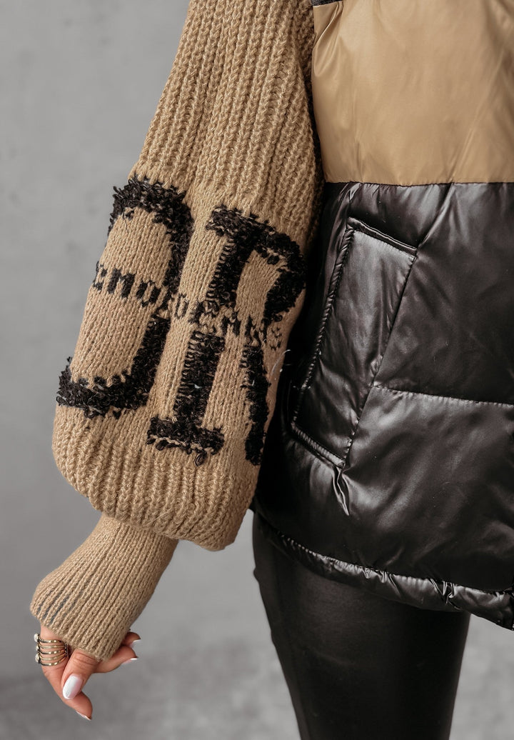 Mayce - Patchwork-Pufferjacke