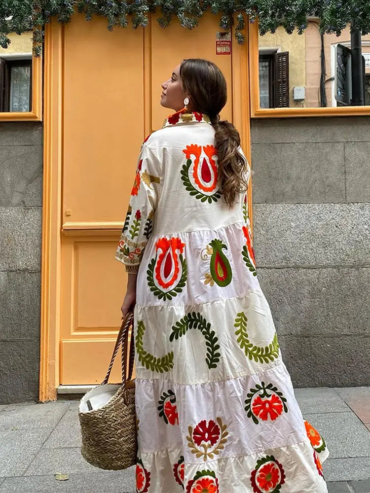 Käthe - Lockeres Patchwork-Kleid