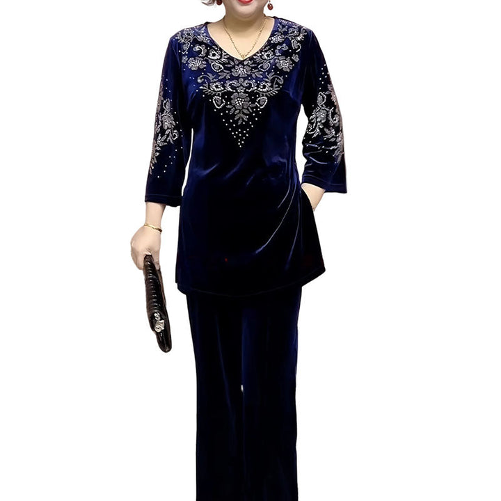 Elvire - Elegantes zweiteiliges Samt-Set