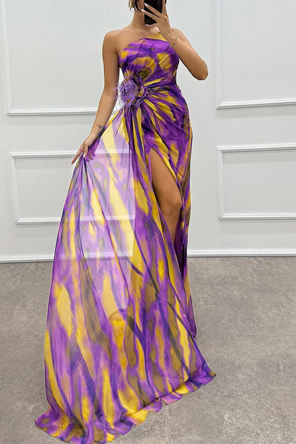 Mia - Vibrant Drapiertes Kleid