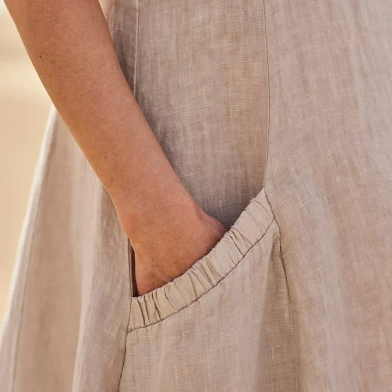 Liesel - Ärmelloses Kleid mit Taschen