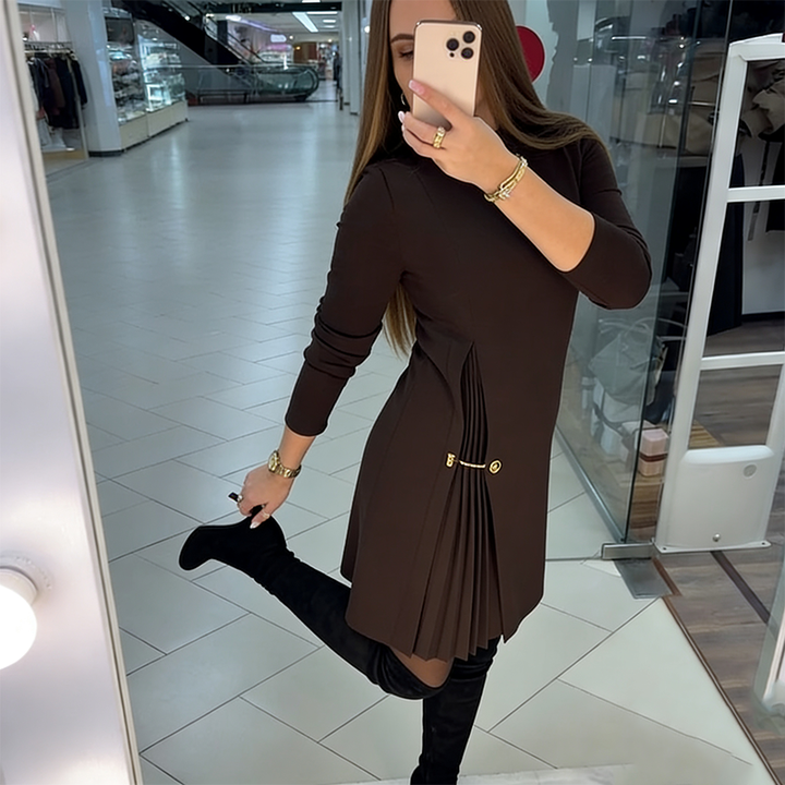 Isabelle - Elegants Kleid mit plissiertem