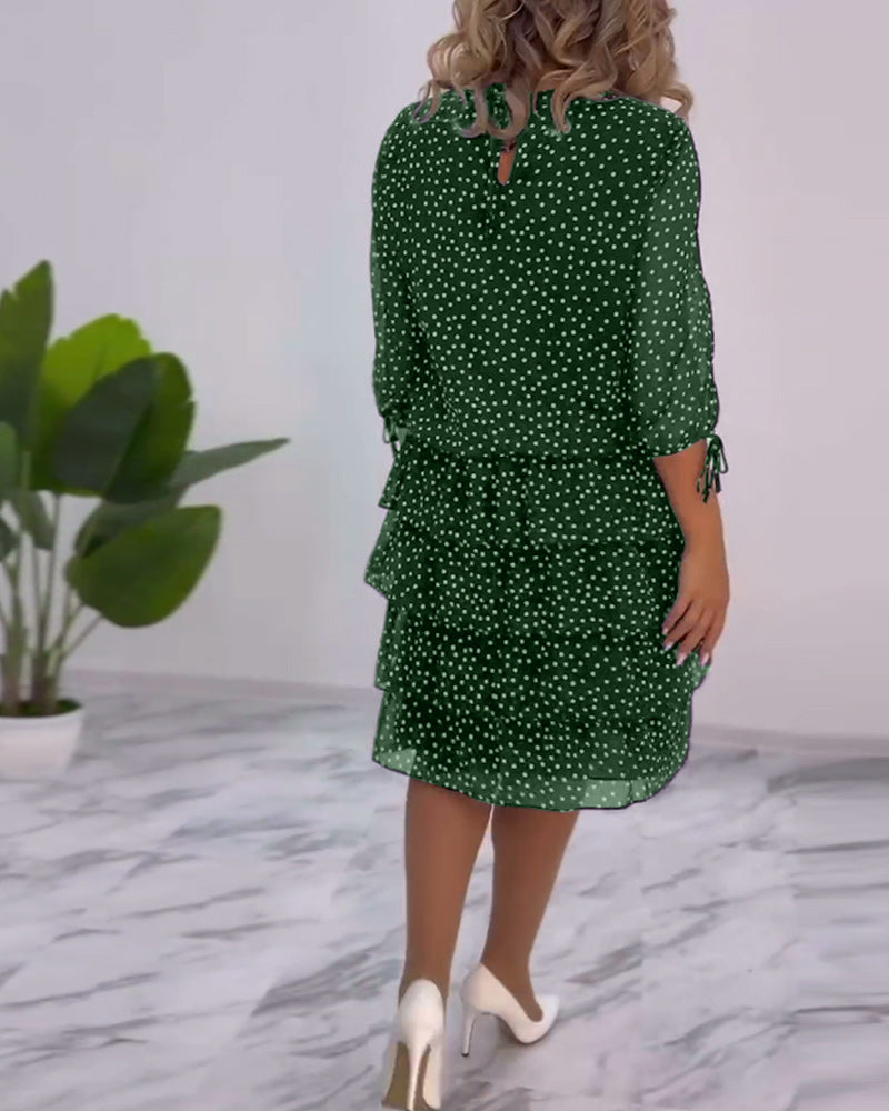 Madeleine - Elegantes Kleid mit Tupfen