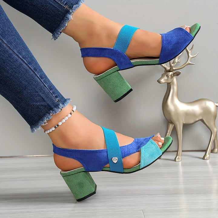 Elara - Kreuzriemen Komfort Heels