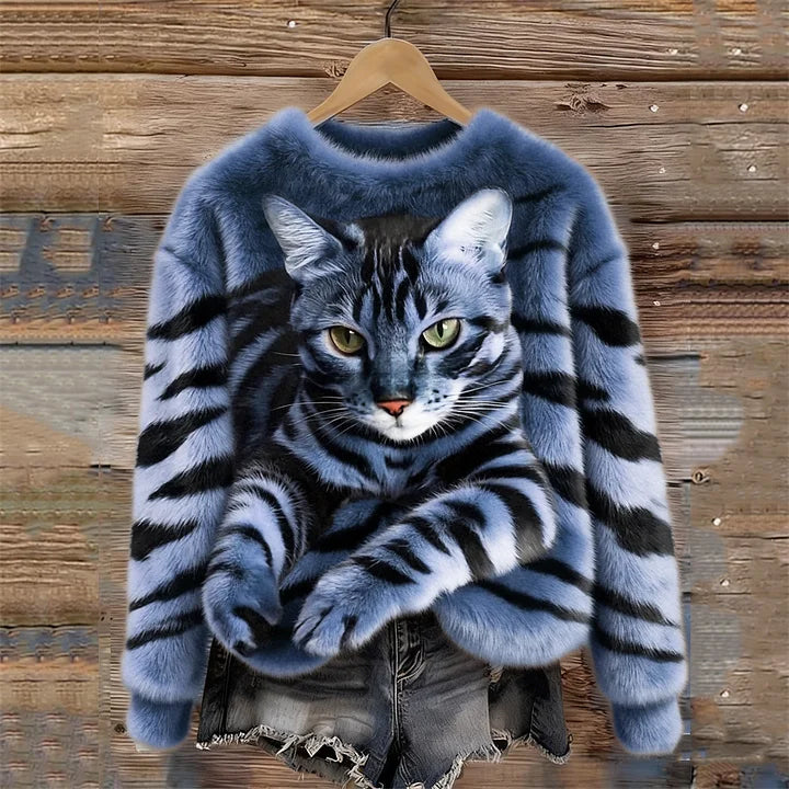Jules - Weiches Sweatshirt mit Tigerstreifen