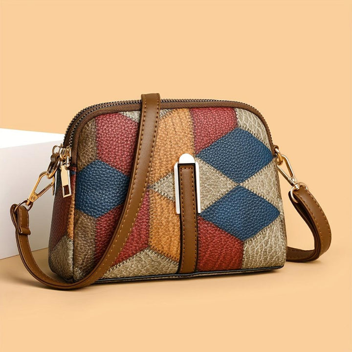 Luna - Mini-Umhängetasche im Patchwork-Design