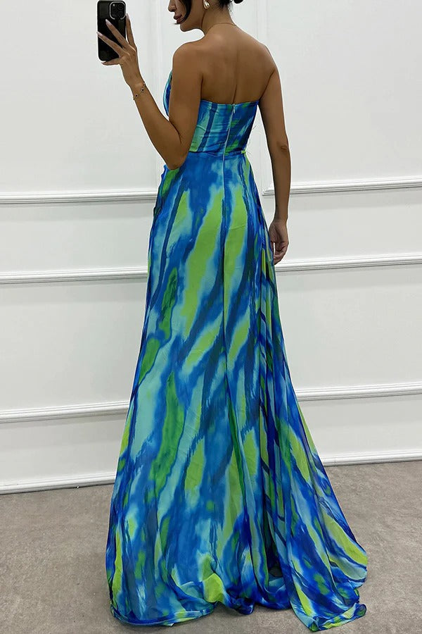 Mia - Vibrant Drapiertes Kleid