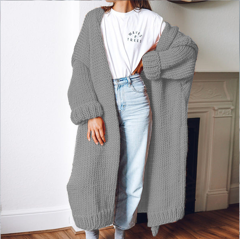 Sofia - Langer Strick-Cardigan mit lockerer