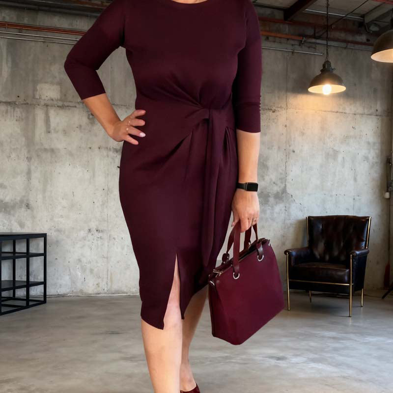 Seraphine - Elegantes Midikleid mit Taillenbindung