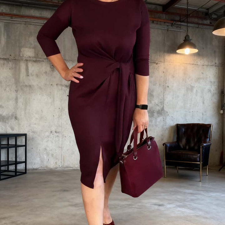 Seraphine - Elegantes Midikleid mit Taillenbindung