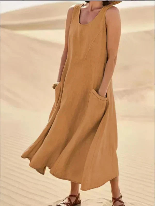 Liesel - Ärmelloses Kleid mit Taschen