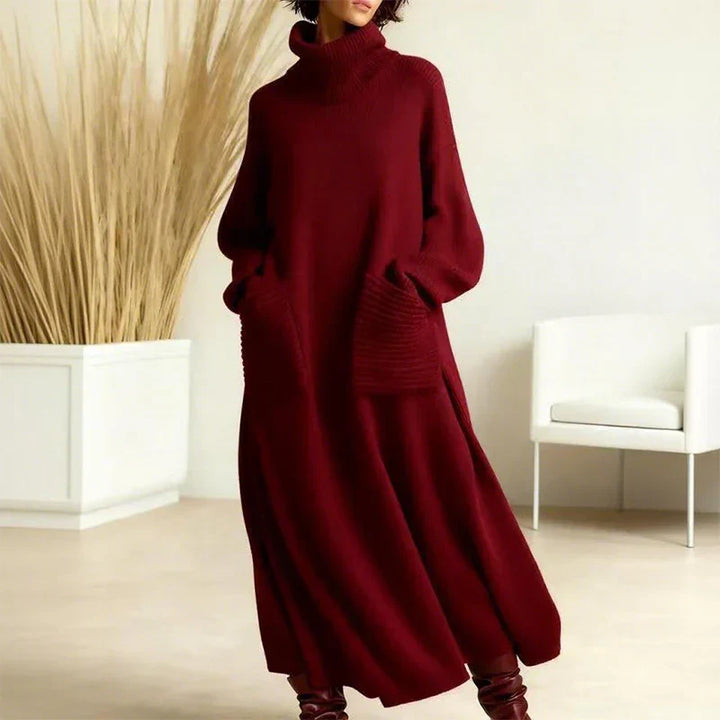 Irina - Strickkleid mit Rollkragen, langen