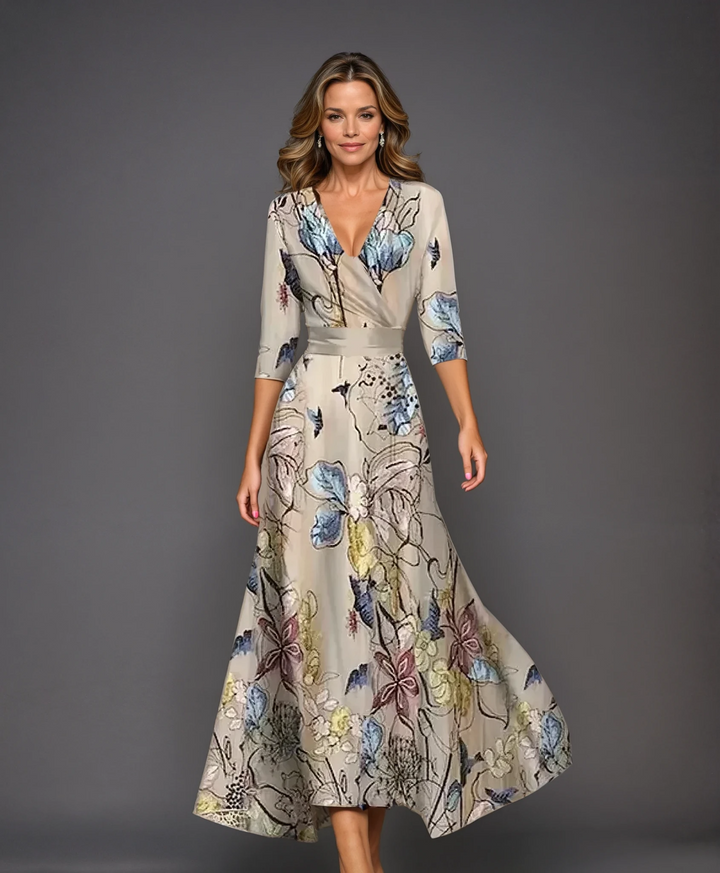 Aria - Chic Kleid mit Blumendruck