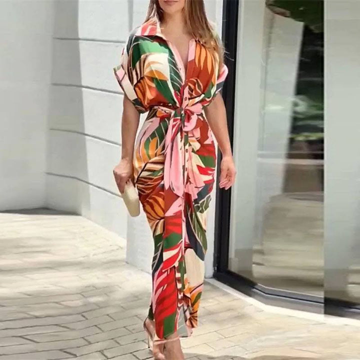 Amalthea - Luxuriöses Wickel-Maxikleid