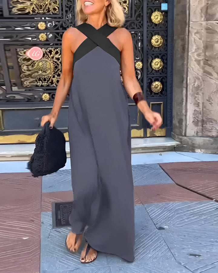 Delphine - Kleid mit überkreuztem Schnitt