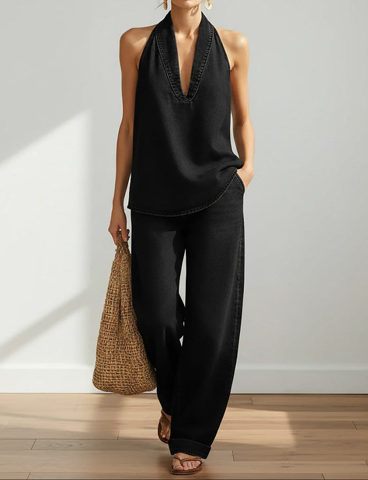 Ivy - Vintage Washed Soft Denim-Look