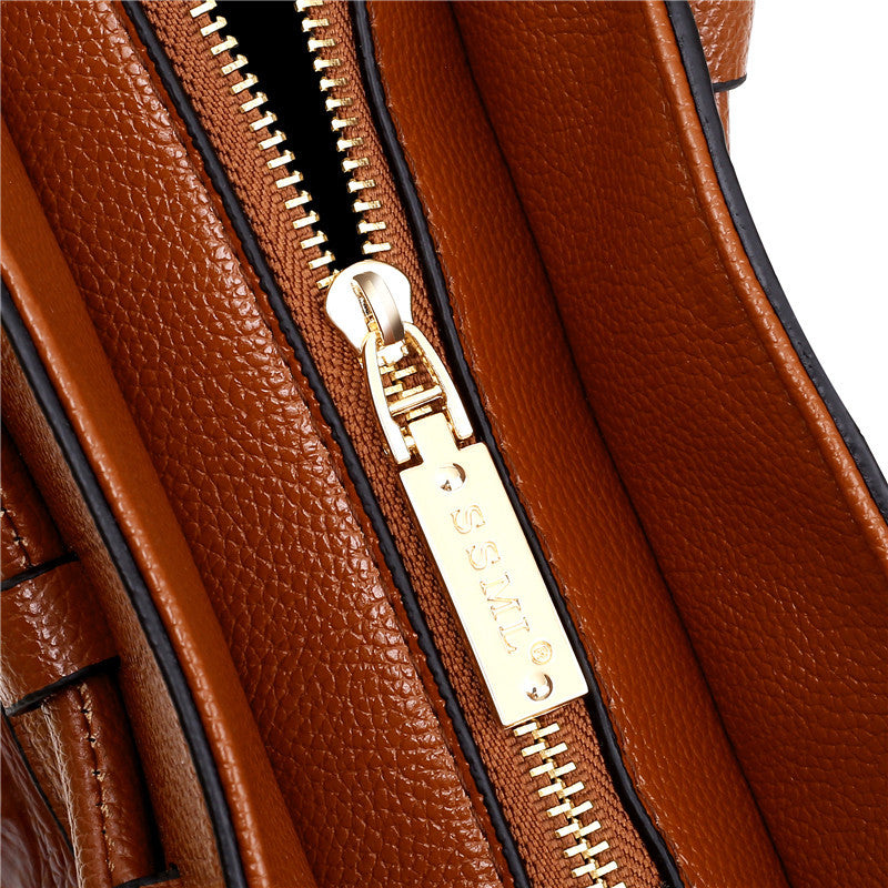 Frances - Klassische Heritage Leder-Umhängetasche