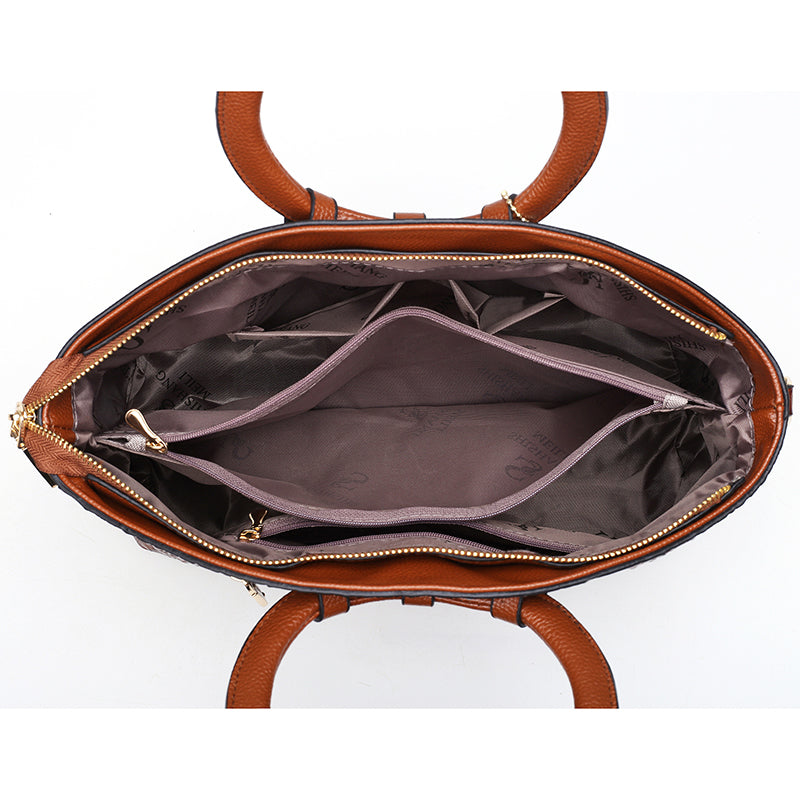 Frances - Klassische Heritage Leder-Umhängetasche