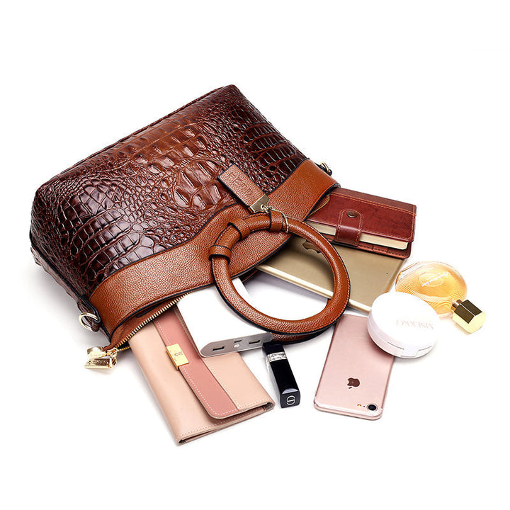 Frances - Klassische Heritage Leder-Umhängetasche
