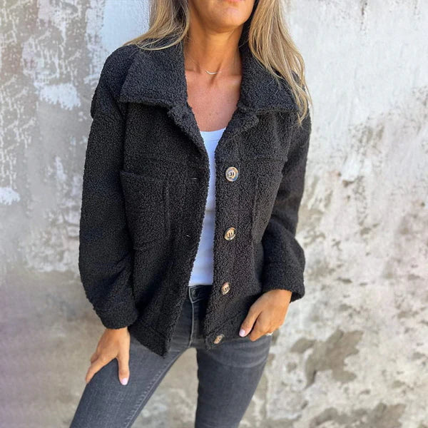 Dion - Kurze Wolljacke mit Revers