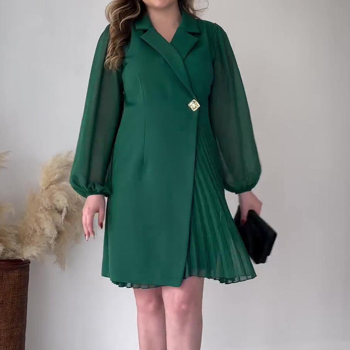 Seraphine - Elegantes Wickelkleid mit Plissee