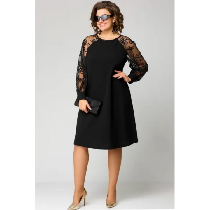 HARALDA I LÄSSIGES LANGÄRMELIGES KLEID