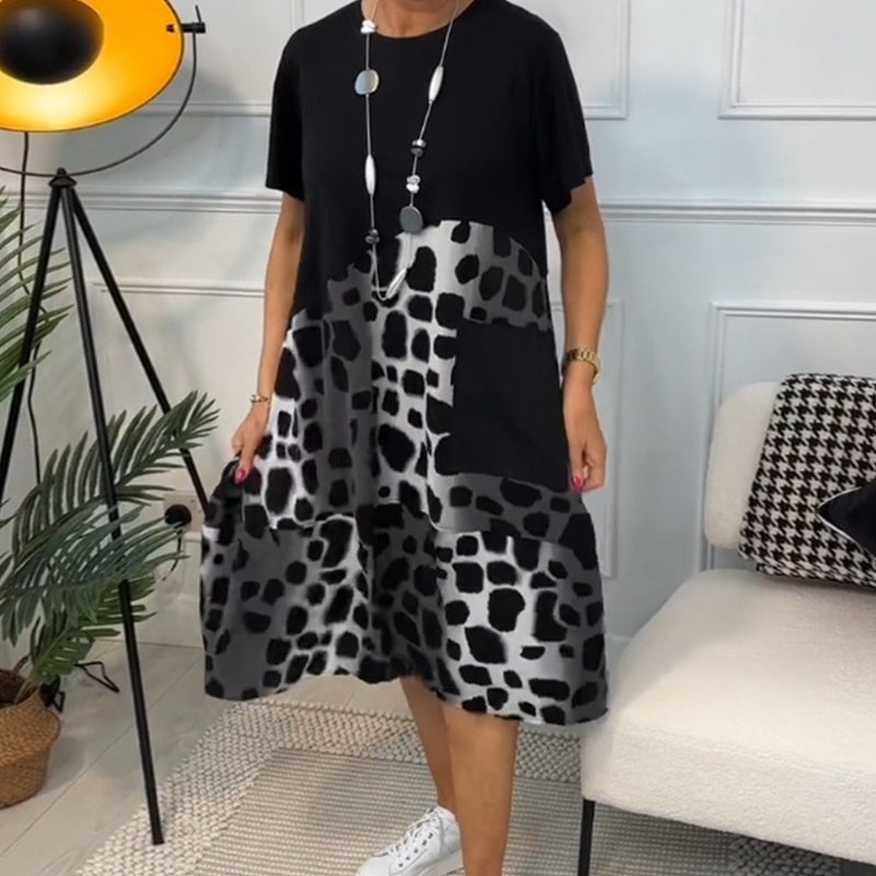 Hansine - lockeres Printkleid mit Taschen