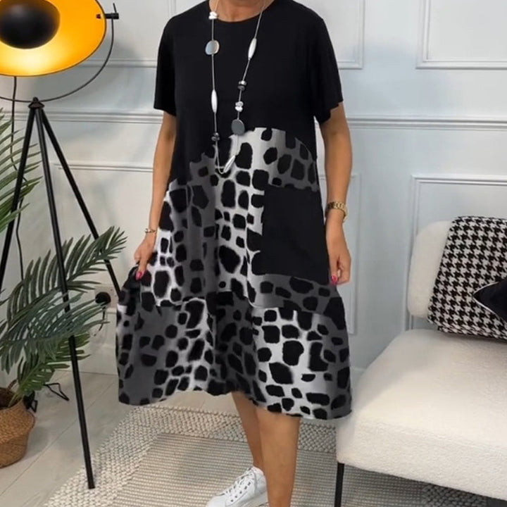 Hansine - lockeres Printkleid mit Taschen
