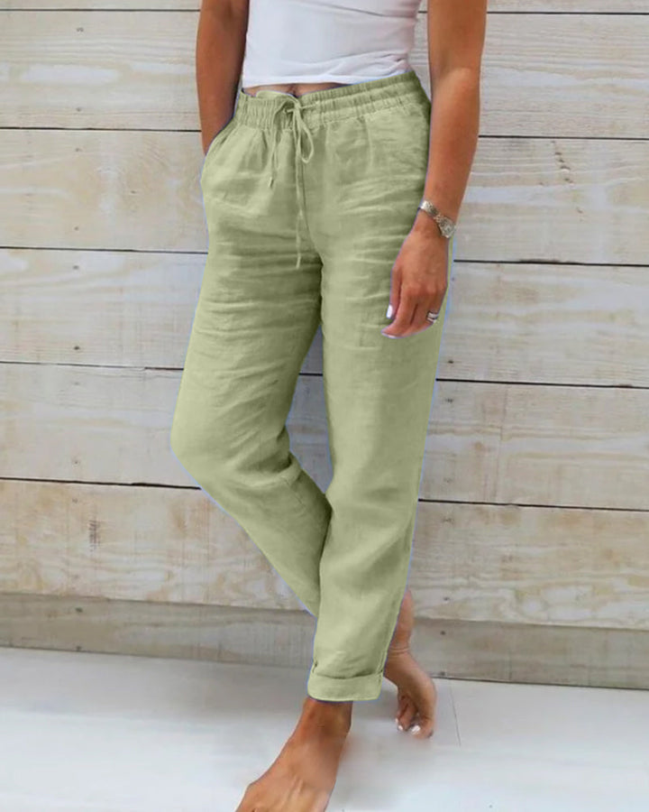 Zaria - Bequeme Leinenhose mit elastischem