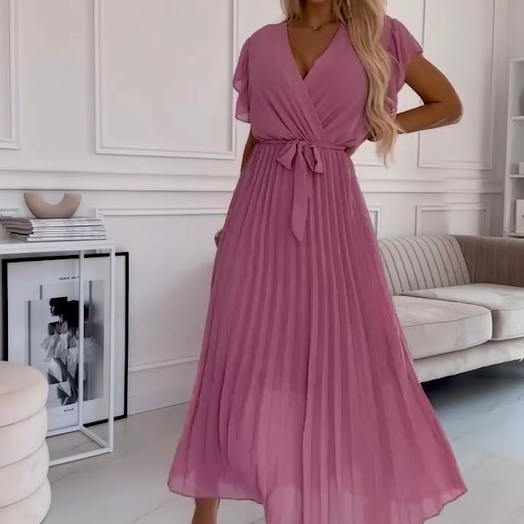 FRIDA I PLISSIERTES KLEID MIT