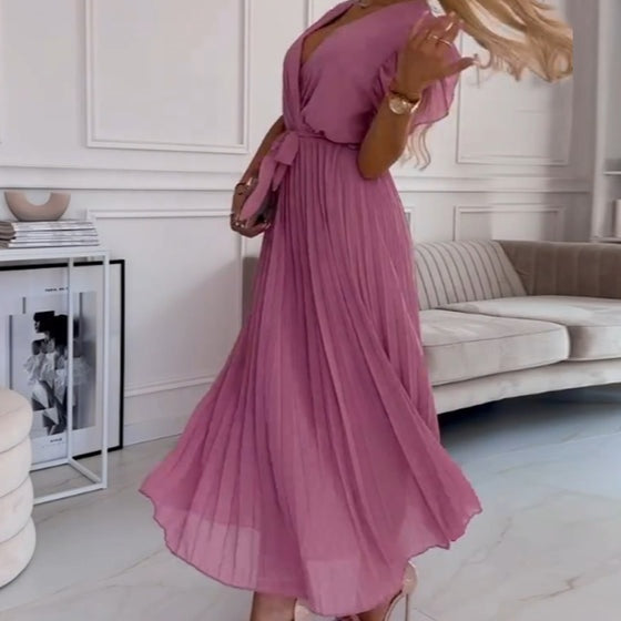 FRIDA I PLISSIERTES KLEID MIT