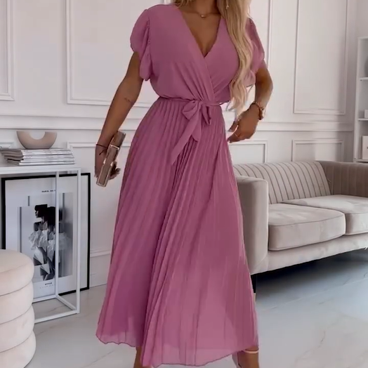 FRIDA I PLISSIERTES KLEID MIT