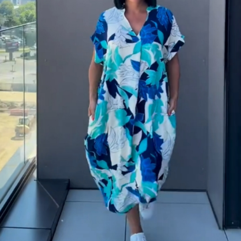 Alara - Elegantes Kleid mit V-Ausschnitt