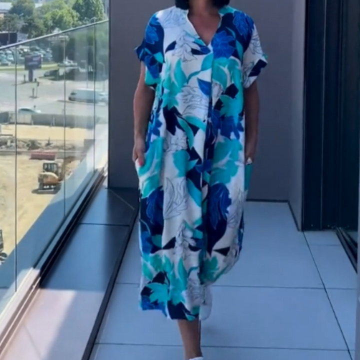 Alara - Elegantes Kleid mit V-Ausschnitt