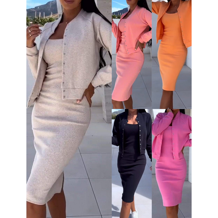 Ysaline - Elegantes Kleid-Set