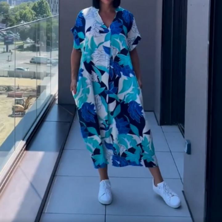 Alara - Elegantes Kleid mit V-Ausschnitt