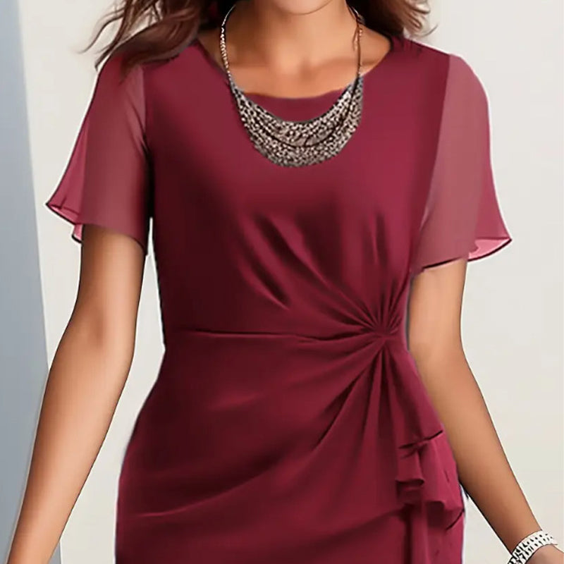 Amelia - Elegantes drapiertes Kleid