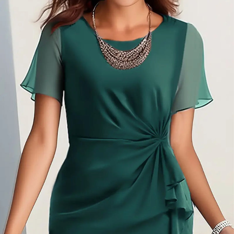 Amelia - Elegantes drapiertes Kleid