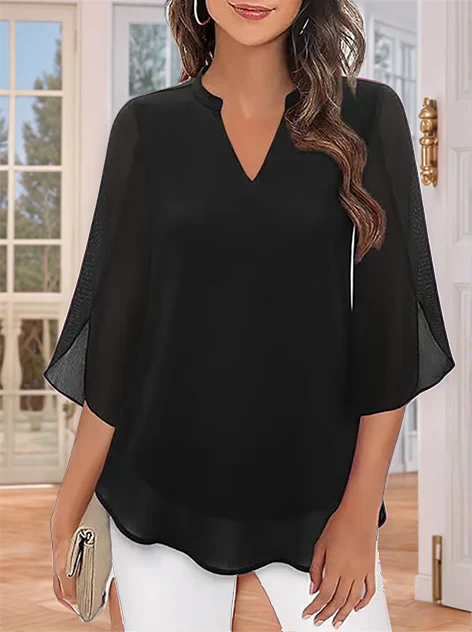Zanyelle - Weich fallende Bluse in