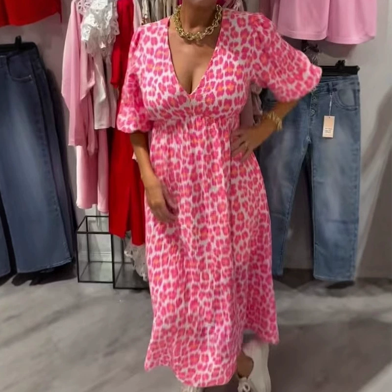 Sofie - Geblümtes Sommerkleid mit V-Ausschnitt
