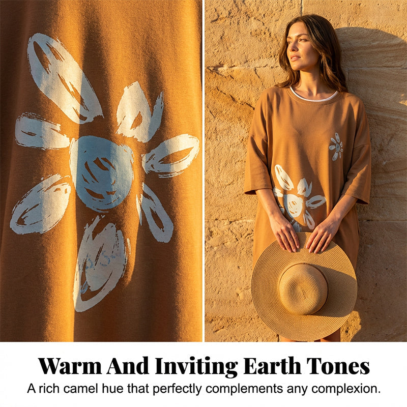 Maelle - Oversize T-Shirt Kleid mit