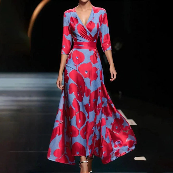 Aria - Chic Kleid mit Blumendruck