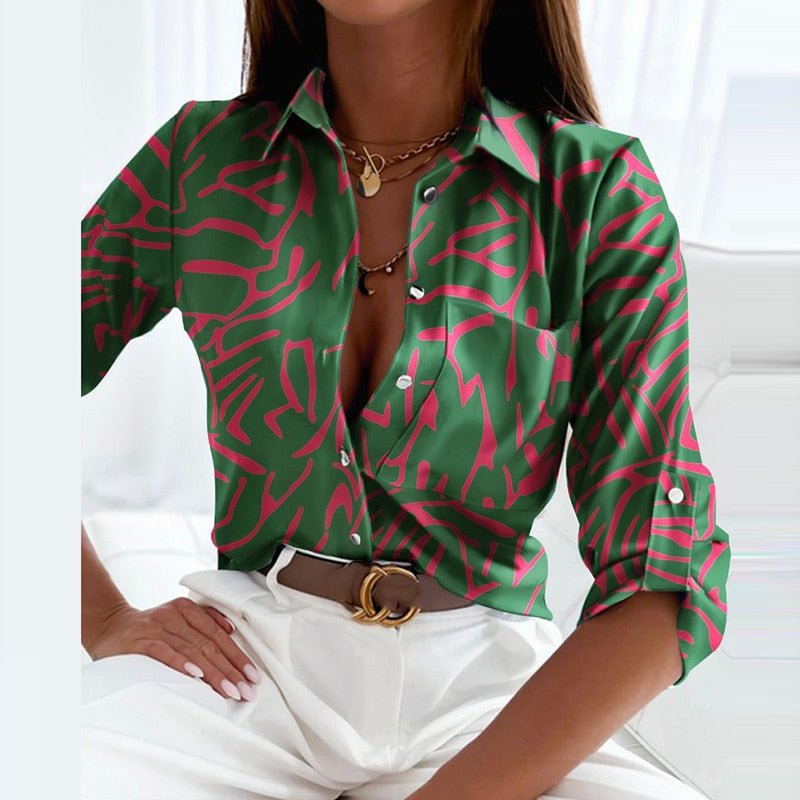 Linda - Bluse mit Umlegekragen