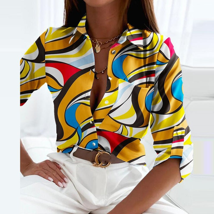 Linda - Bluse mit Umlegekragen