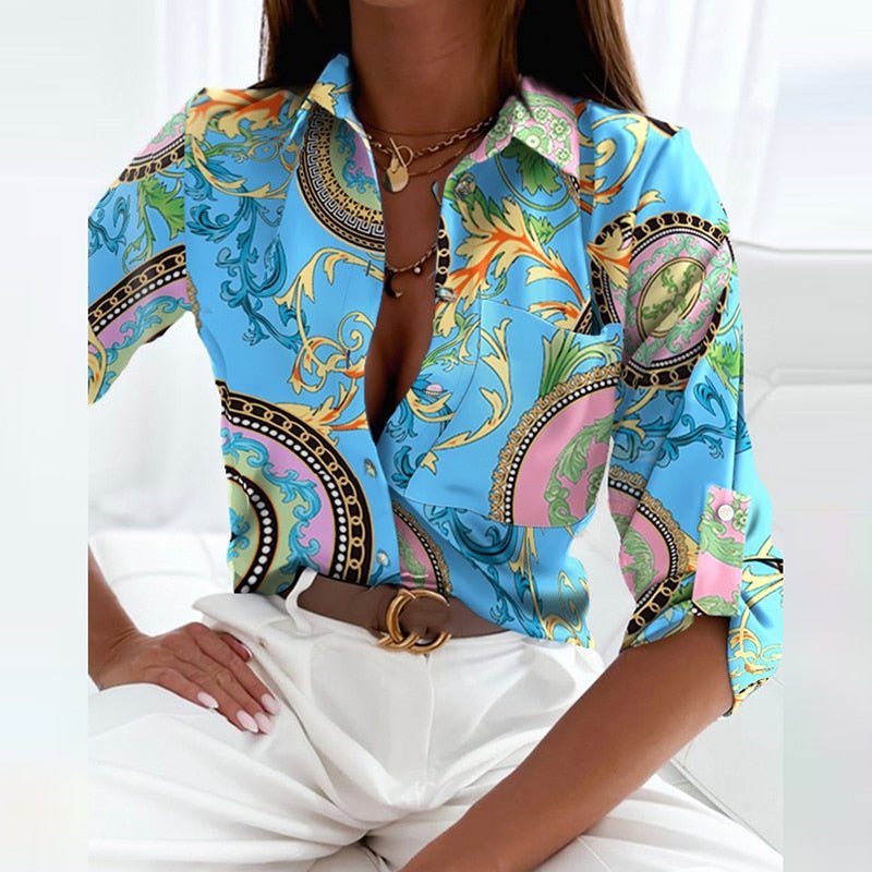 Linda - Bluse mit Umlegekragen