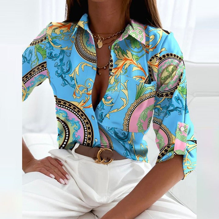 Linda - Bluse mit Umlegekragen